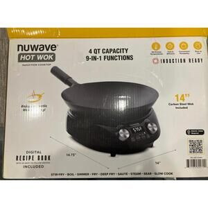 NuWave Induction Hot Wok with 13" Carbon Steel Wok - Used (Unit #2)